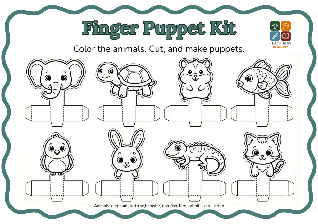 Animals Finger Puppet&nbsp;Kit
